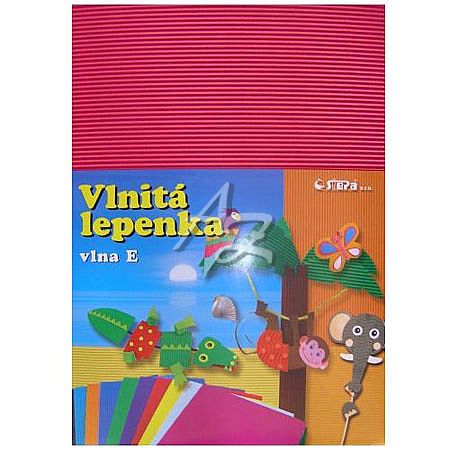 lepenka rovná 345x245mm/10ks, Stp, Růžová