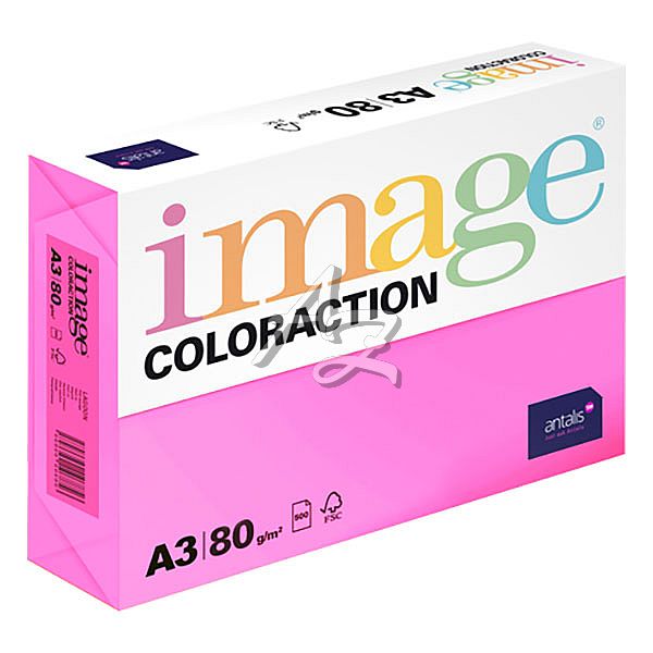 papír A3/ 80g./500l. Image Coloraction® Malibu-růžová reflexní