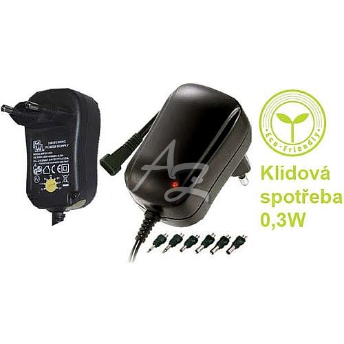 síťový adapter 6 konektorů 3-12V 1000mA