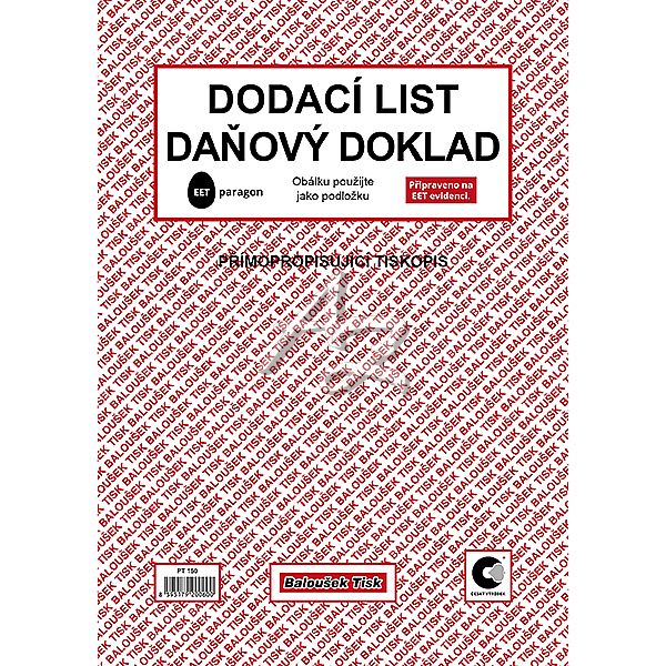 dodací list-daňový doklad A4, 50listů,  NCR