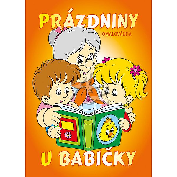 omalovánky A5, 16stran, Prázdniny u babičky