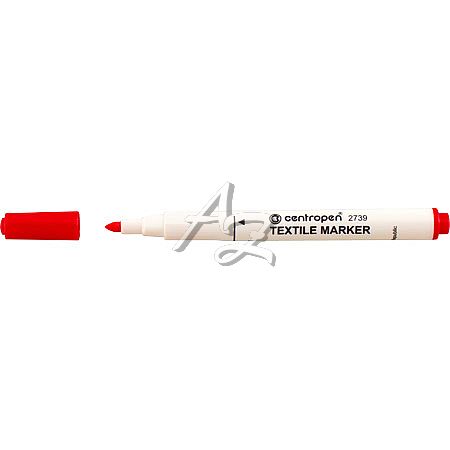 Centropen popisovač 2739, Textile, 3,9mm, válcový hrot - barevné varianty