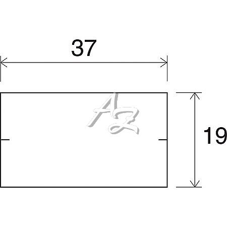 etiketa 37x19mm CONTACT bílá