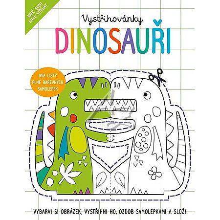 vystřihovánky, Dinosauři