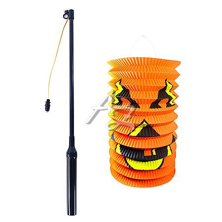 lampion Halloween se svítící hůlkou 39cm