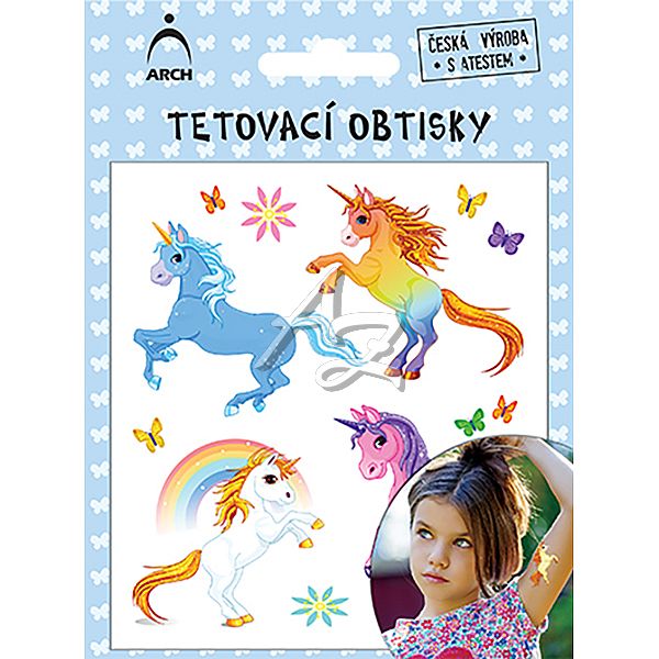 tetovací obtisky jednorožci 02 2504