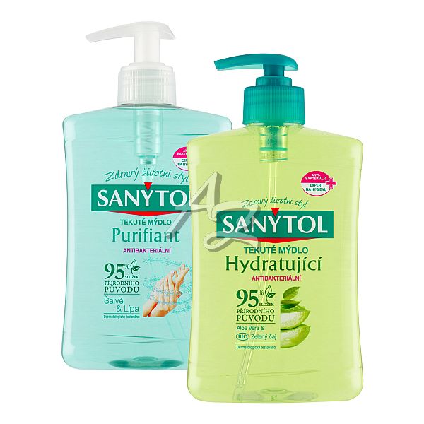 tekuté mýdlo SANYTOL antibakteriální 500ml. - více variant