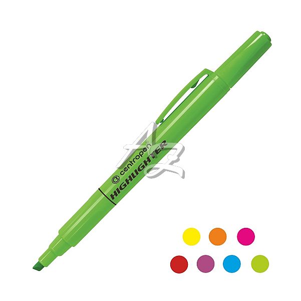 zvýrazňovač Centropen 8722, Highlighter, 1-4mm, - barevné varianty