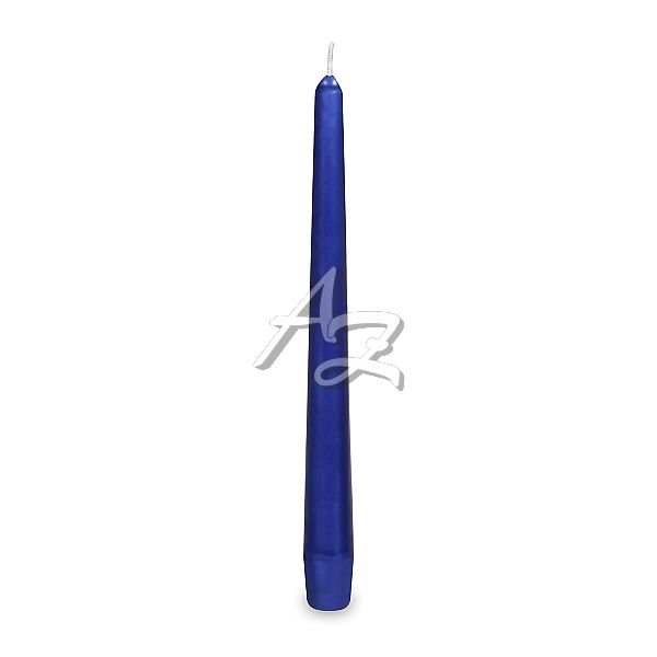 svíčka kónická ø23x245mm/10ks, Modrá tmavě
