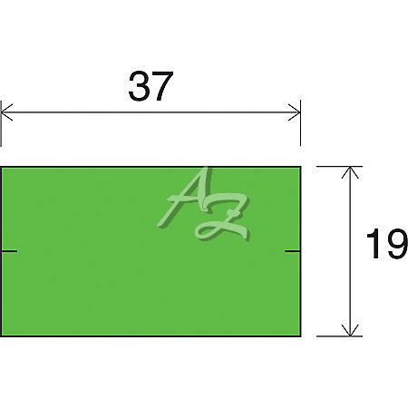 etiketa 37x19mm CONTACT zelená