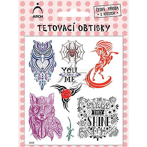 tetovací obtisky dívčí ornamenty 02 2592