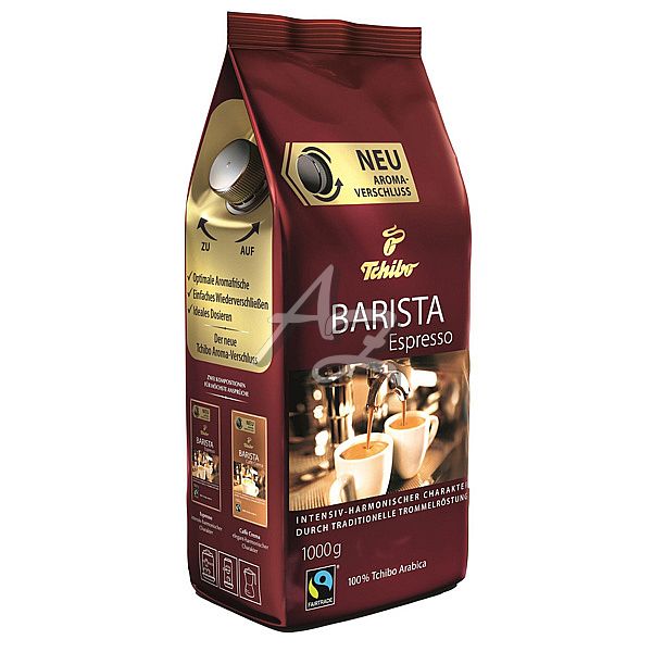 Káva zrnková, Tchibo Barista Espresso, 1kg, sáček, 100% Arabica