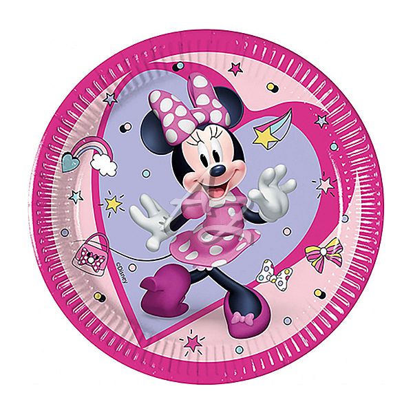 talíř papírový mělký EKO 200mm/8ks, Minnie Mouse