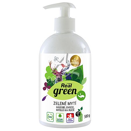 Real green Clean 3v1 zelené mytí 500ml.