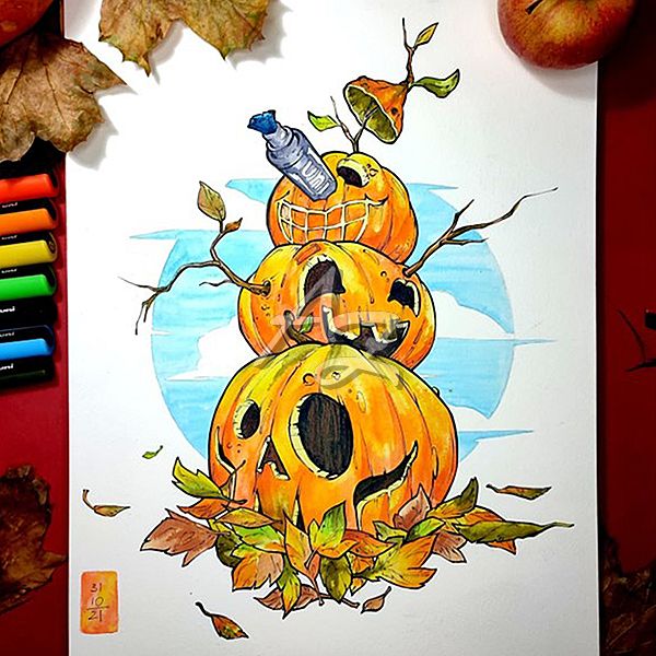 popisovač Uni Posca PC-3M/8ks, AUTUMN, sada zemitých tónů