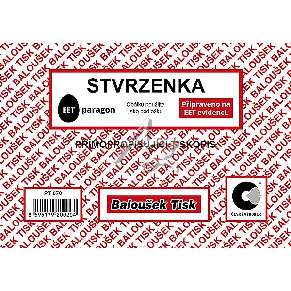 stvrzenka A6, 50listů, NCR