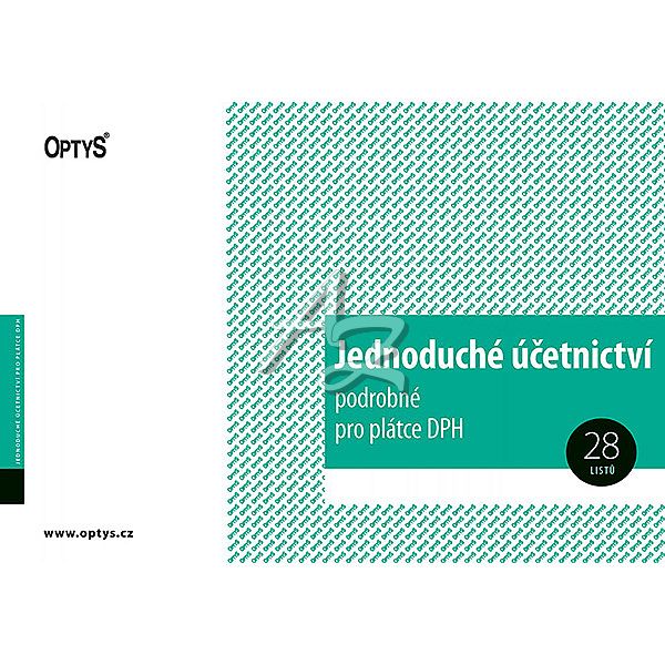 jednoduché účetnictví podrobné pro plátce DPH A4, (1023)