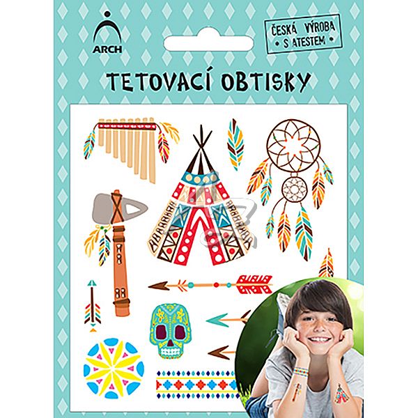 tetovací obtisky indiánci 01 2551