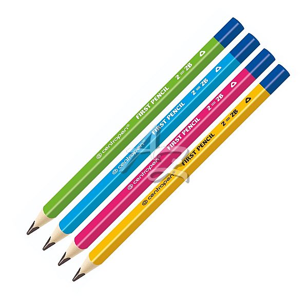 Centropen tužka č.2 9512 Jumbo First Pencil Mix barev