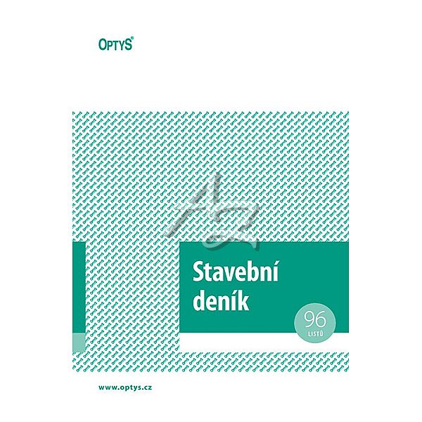 stavební deník A4 3x28l+12listů