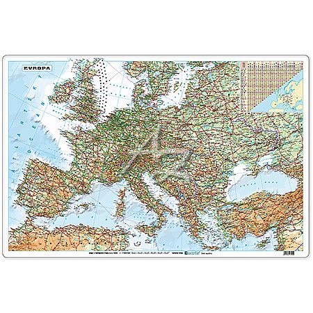 stolní psací podložka 670x440mm-MAPA EVROPY