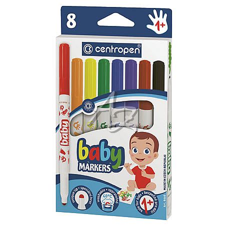 Centropen popisovač 8660/8 Baby Markers 1-2mm sada 8 barev