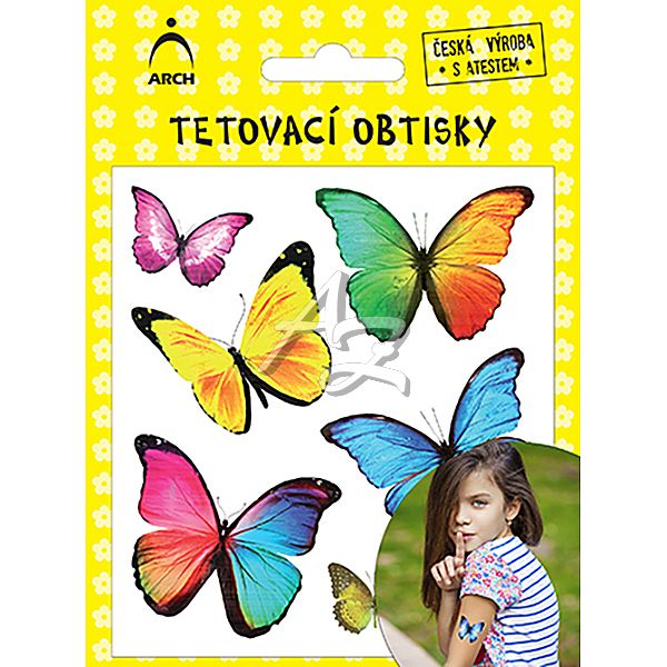 tetovací obtisky motýlci 02 2522