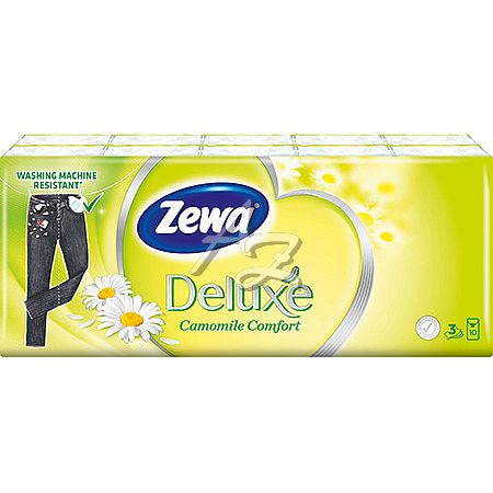 ZEWA kapesníčky 3vr. Delux Camol./10x10ks