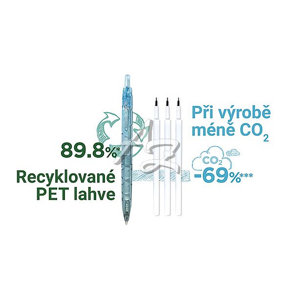 kuličkové pero Concorde EcoPen 0,5mm, mix barev, náplň Modrá