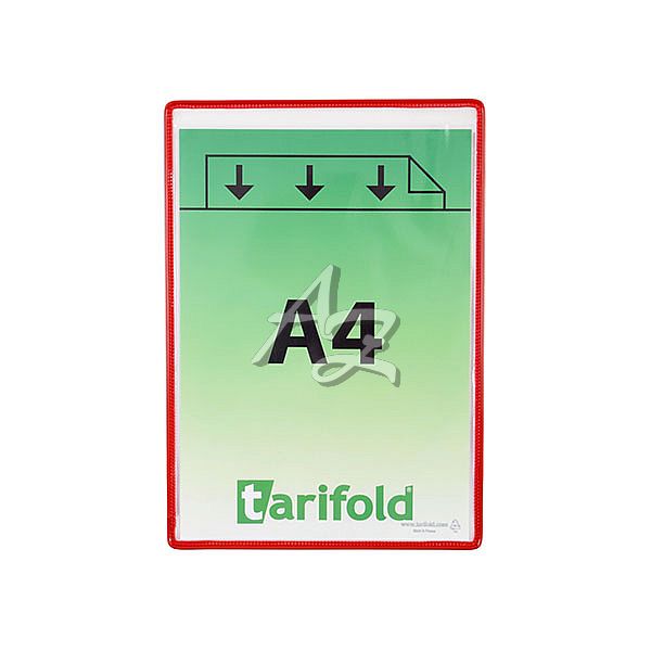 rámeček s kapsou samolepicí Tarifold A4/5ks, otevřený shora, Nepermanentní, Červený