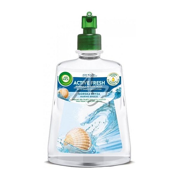 Aiwick Active Fresh difuzér 228ml, Mořský Vánek, vodní báze, náhradní náplň