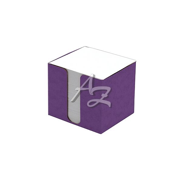 krabička fialová prešpan+náplň 8,5x8,5x8 bílá