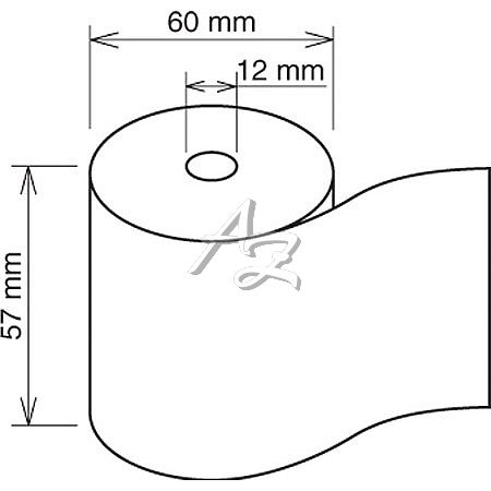 kotoučky termo  57/60/12mm 10ks      ven