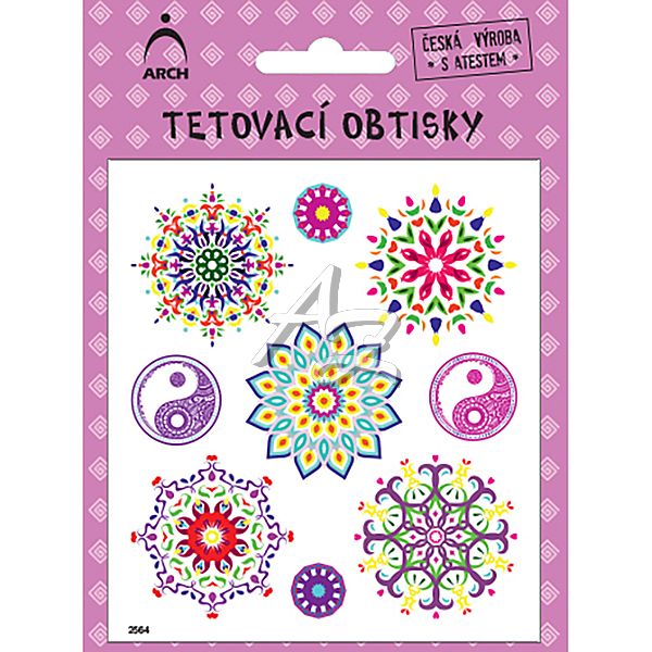 tetovací obtisky mandaly 02 2564