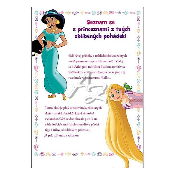 vyškrabuj, objevuj, vybarvuj, Disney Princezny