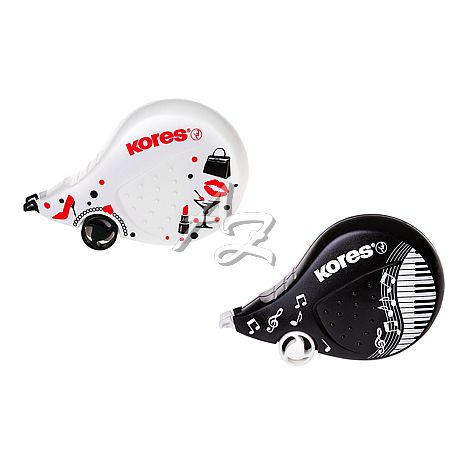 Kores opravný strojek Scooter 4,2mm/8m Black/White