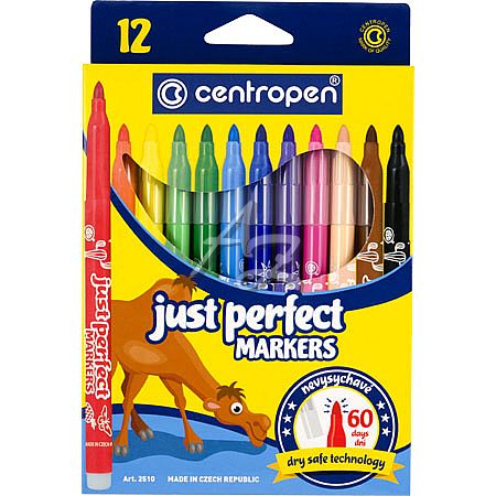 Centropen popisovač 2510/12 Just Perfect Marker 2-3mm sada 12 barev