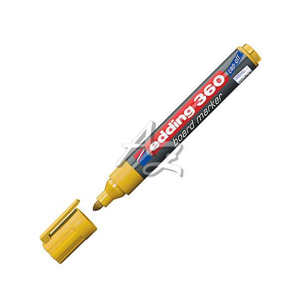 popisovač Edding 360-005, Whiteboard marker, Žlutý