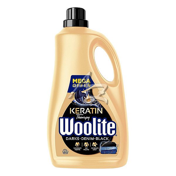 WOOLITE Black Keratin prací gel 3,6l 60PD