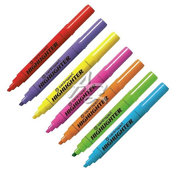 zvýrazňovač Centropen 8552, Highlighter, 1-4,6mm, - barevné varianty