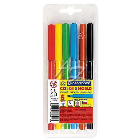 Centropen popisovač 7550/6 Colour World 1mm sada 6 barev