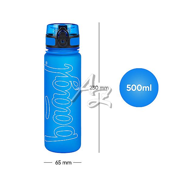 tritanová láhev na pití 500ml., Logo - modrá