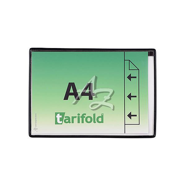ochranný rámeček magnetický Tarifold A4/5ks, otevřený bokem, Černý