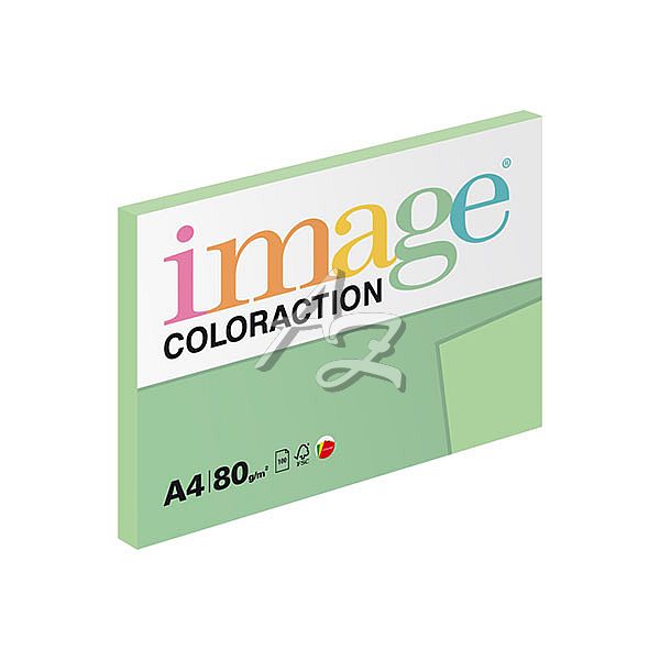 Image Coloraction papír A4/ 80g./100listů Forest-zelená pastelová
