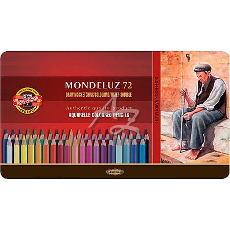 pastelky/72barev, 3727/72, Mondeluz, akvarelové