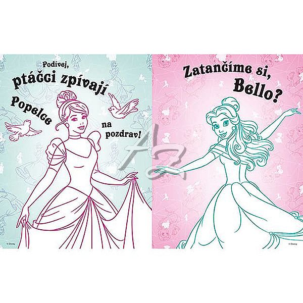 omalovánky s tetováním, Disney Princezny