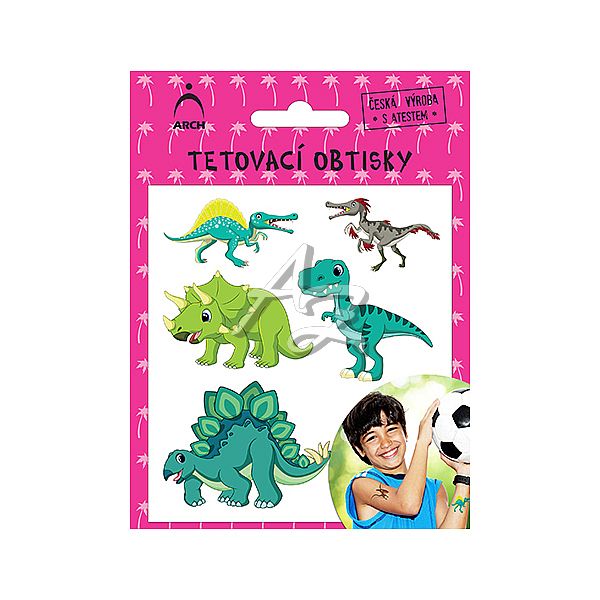 tetovací obtisky dinosauři 01 2541