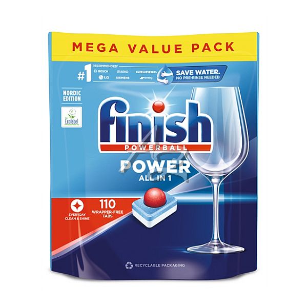 Finish Powerball Allin1 110 ks Mega Value Pack