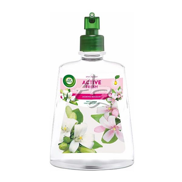 Aiwick Active Fresh difuzér 228ml, Jasmínové Květy, vodní báze, náhradní náplň