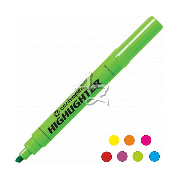 zvýrazňovač Centropen 8552, Highlighter, 1-4,6mm, - barevné varianty